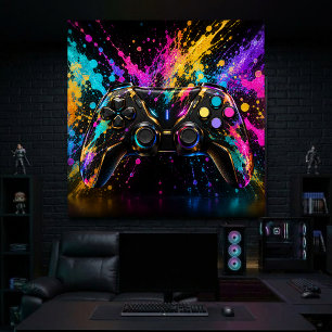 Pôster Arte de Parede de Controle de Jogo