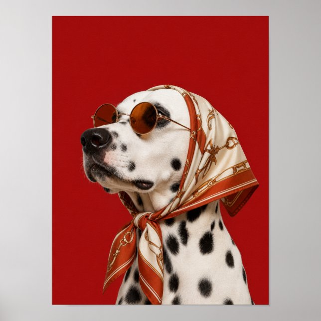 Poster Arte de Parede de Dálmata — Pet Editorial de Moda  (Frente)