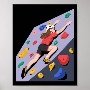Poster Arte de Parede de Escalada Indoor
