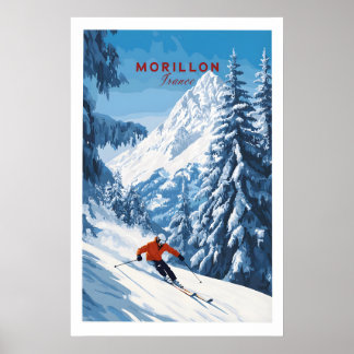 Poster Arte de Parede de Esqui Morillon
