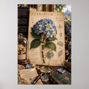 Poster Arte de Parede de Estudo de Naturalista Hortênsia