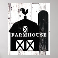 Arte de Parede de Fazenda Rústica em Madeira Branc