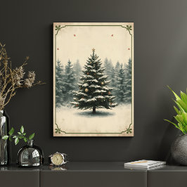 Poster Arte de Parede de Férias de Inverno Pacífico