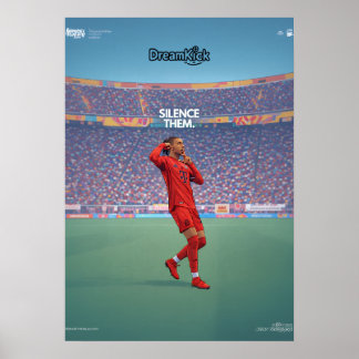 Poster Arte de Parede de Futebol – “Silencie-os” Inspirad