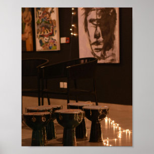 Poster Arte de Parede de Galeria Boêmia Mal-humorada