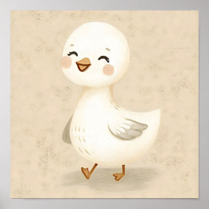 Poster Arte de Parede de Ganso Mais Bobo Arte Divertido p