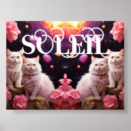 Poster Arte de Parede de Gato para Amantes de Gatos