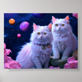 Poster Arte de Parede de Gato para Amantes de Gatos