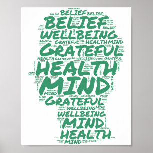 Poster Arte de Parede de Gratidão Minimalista Moderna