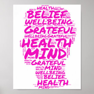 Poster Arte de Parede de Gratidão Minimalista Moderna