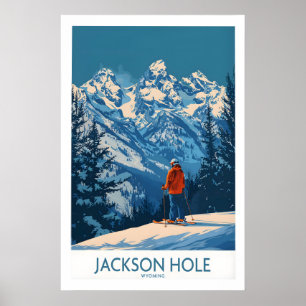 Poster Arte de Parede de Jackson Hole - Wyoming 1