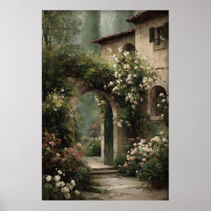 Poster Arte de Parede de Jardim de Campo Imprimível, Anti