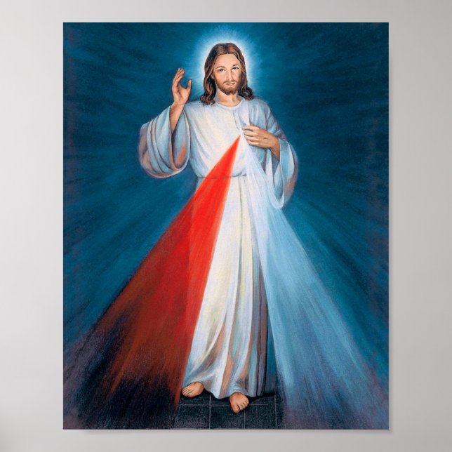 Poster Arte de parede de Jesus Cristo presente decoração  (Frente)