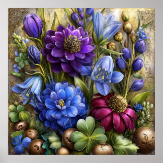 Poster Arte de Parede de Lindas Flores de Primavera 14
