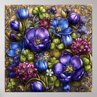 Poster Arte de Parede de Lindas Flores de Primavera 6