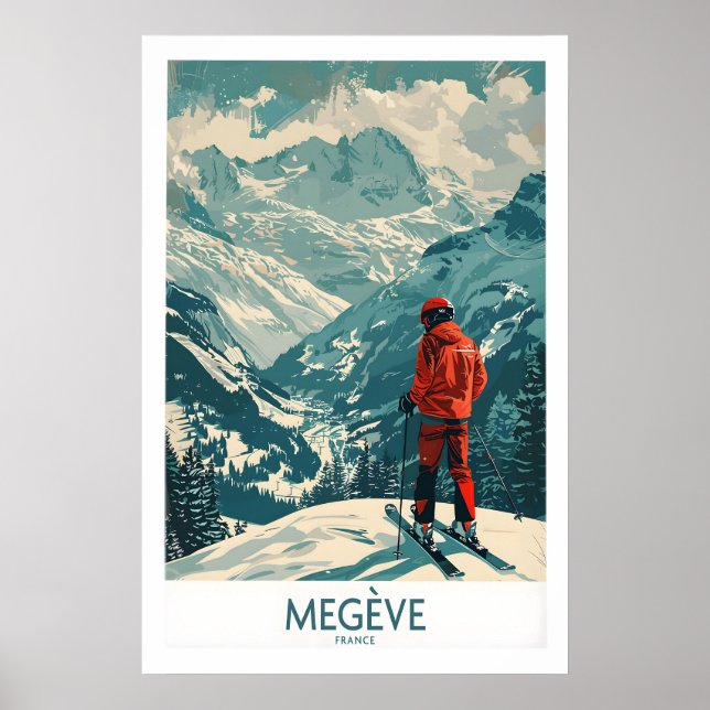 Poster Arte de Parede de Megève - França 1 (Frente)