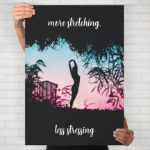 Arte de Parede de Motivação de Yoga