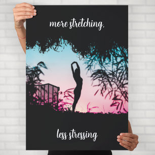 Poster Arte de Parede de Motivação de Yoga