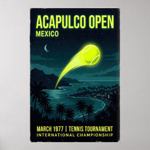Poster Arte de Parede de Tênis Abierto de Acapulco, Céu N