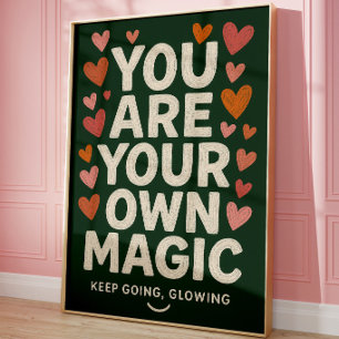 Poster Arte de Parede de Tipografia Motivacional