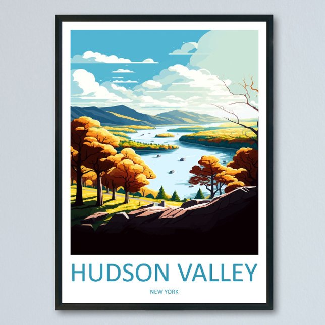 Poster Arte de Parede de Viagem do Vale de Hudson Impress (Criador carregado)