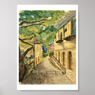 Poster Arte de Parede de Vila Grega