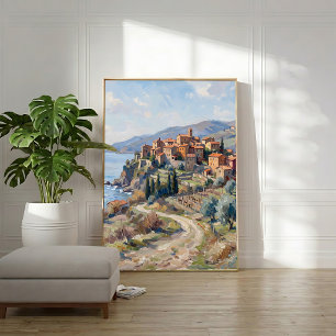 Poster Arte de Parede de Vila Toscana, Pronta para Pendur