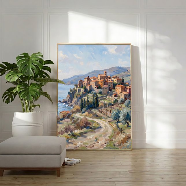 Poster Arte de Parede de Vila Toscana, Pronta para Pendur (Criador carregado)