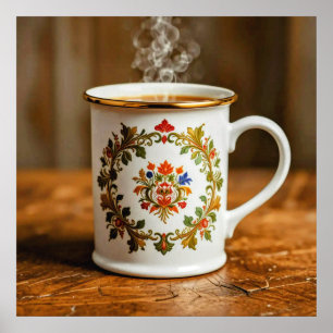 Poster Arte de Parede Decorativa - Canecas #1