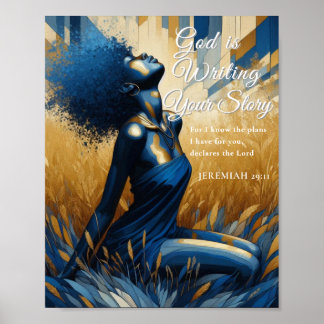 Poster Arte de Parede Deus Está Escrevendo Sua História |