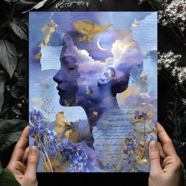 Poster Arte de Parede do Céu Noturno Celestial de Fantasi (Criador carregado)