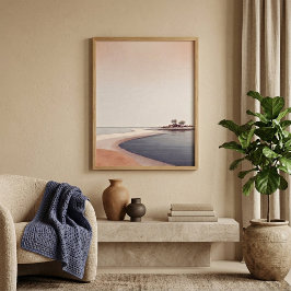 Poster Arte de Parede do Rio do Deserto para Decoração de