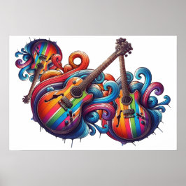 Poster Arte de Parede em Madeira com Som de Gotejamento