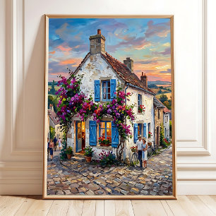 Poster Arte de Parede em Tela da Paisagem Rural Impressio