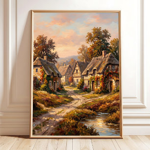 Poster Arte de Parede em Tela Outono Impressionista