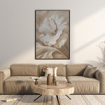 Poster Arte de Parede Estética de Flores Modernas<br><div class="desc">Esta Arte de Parede Estética Moderna da Flor bege é uma escolha excelente para um interior neutro ou boêmico. Encontre peças correspondentes na nossa loja para criar a parede da galeria.</div>