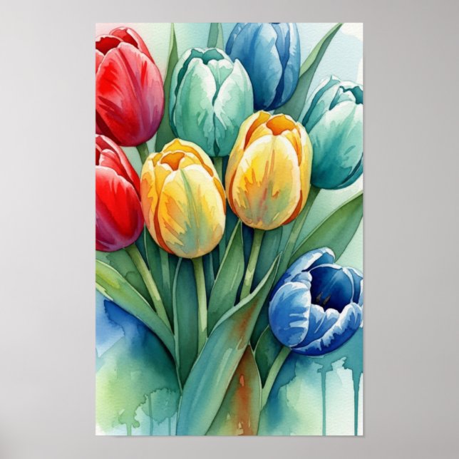 Poster Arte de parede. Eu te dou rosas. (Frente)