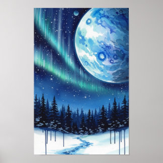 Poster Arte de parede. Fantasia de inverno