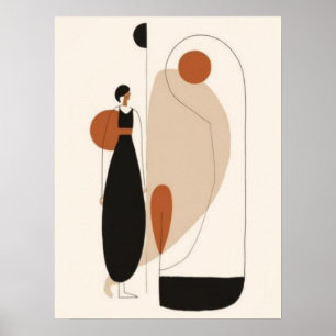 Poster Arte de Parede Figurativa de Moda Minimalista   Es