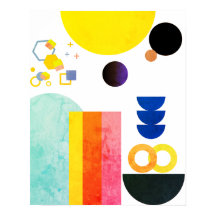 Arte de Parede Forma Livre de Abstrato vibrante