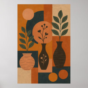 Poster Arte de Parede Geométrico Boho – Post Abstract Min