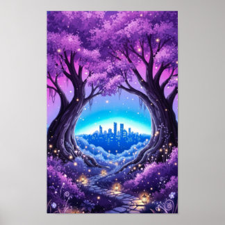 Poster Arte de parede. Jardim urbano