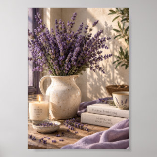 Poster Arte de Parede Lavanda de Viver Devagar | Botânica