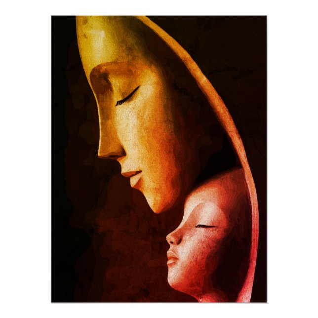Pôster Arte de Parede Mãe e Filho (Frente)