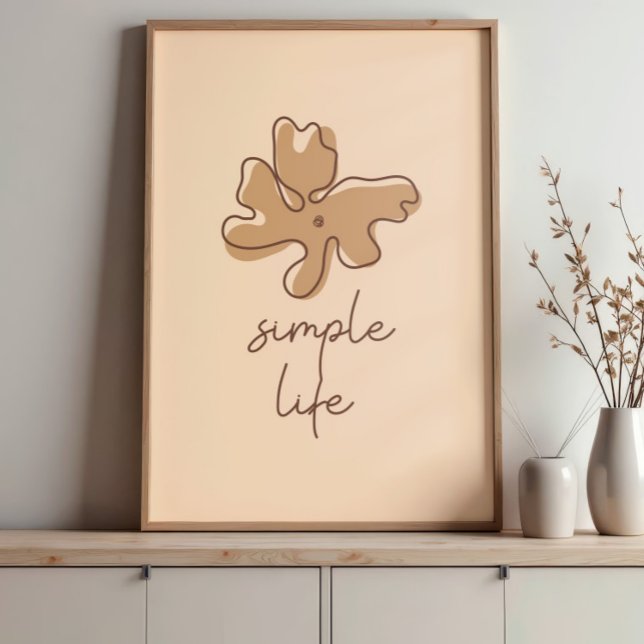 Poster Arte de Parede Minimalismo Simples Vida (Criador carregado)