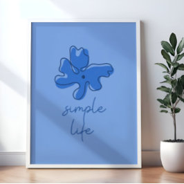 Poster Arte de Parede Minimalista de Vida Simples