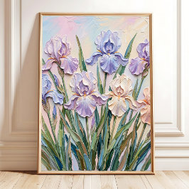 Poster Arte de Parede Minimalista Íris Pastel Suave Impre