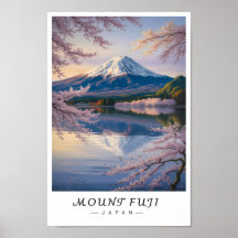 Arte de Parede Monte Fuji Japão, Vulcão Icônico 