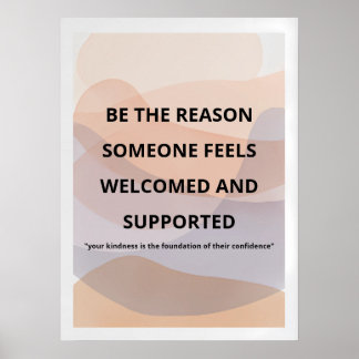 Poster Arte de Parede Motivacional Minimalista Impressão/