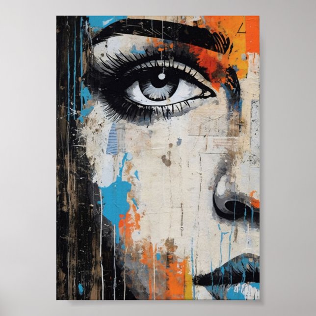 Poster Arte de Parede Olho Urbano (Frente)